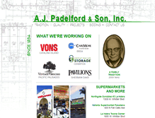 Tablet Screenshot of padelford.com